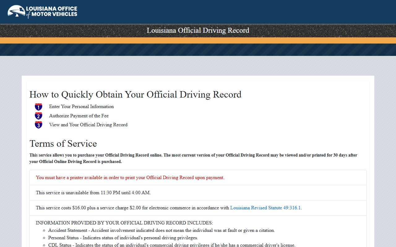 Jefferson Davis Parish arrest records and court charges Louisiana official driving record portal