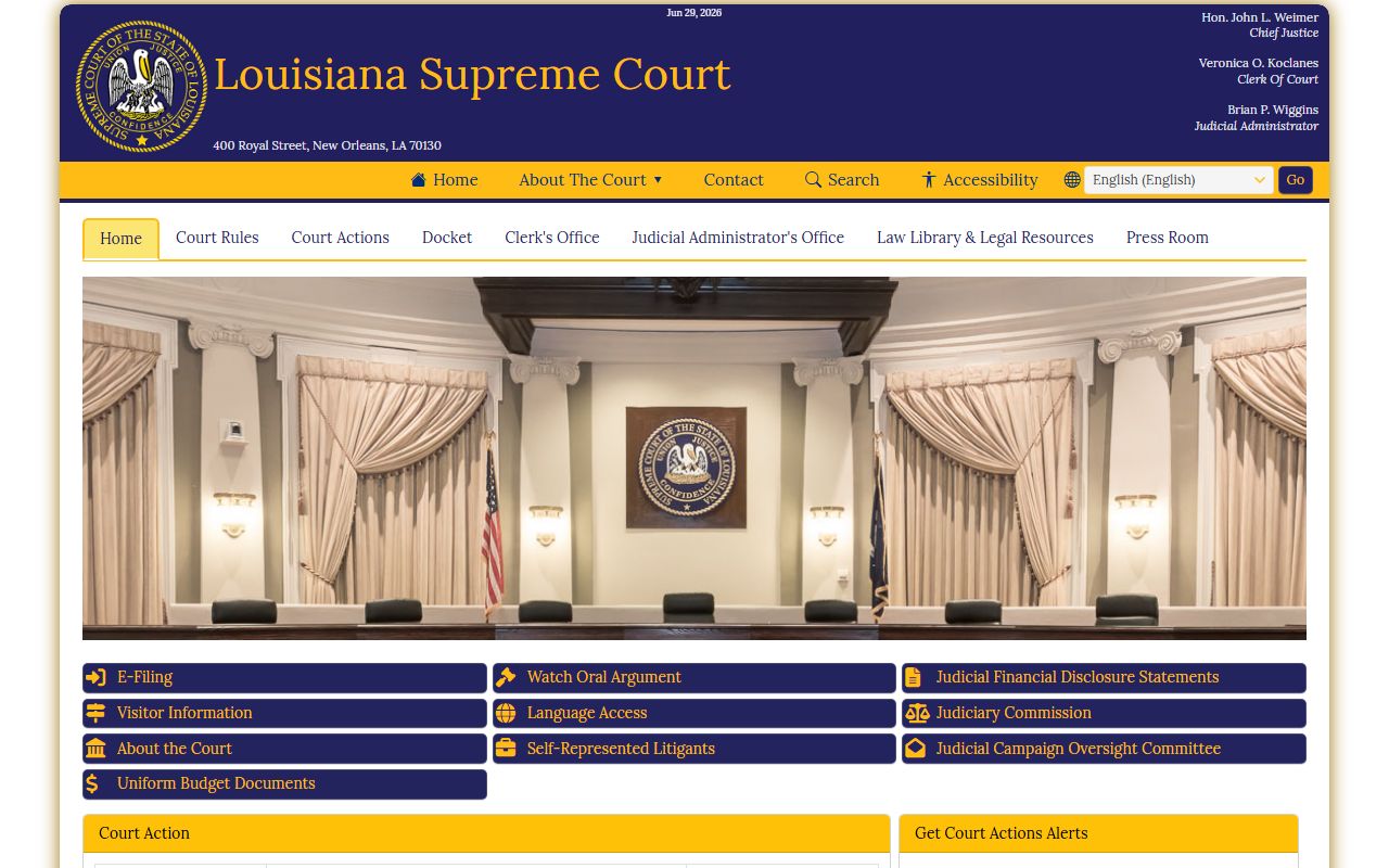 Jefferson Davis Parish criminal court records Louisiana Supreme Court source
